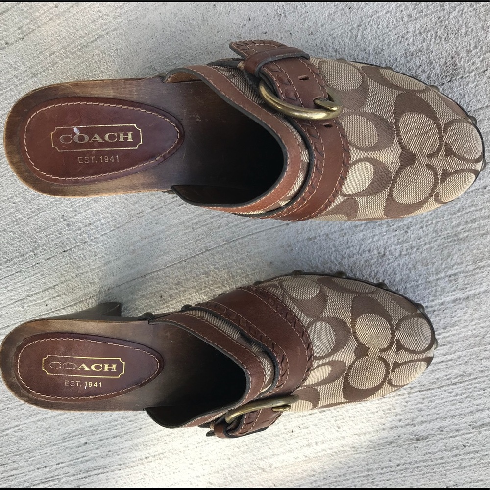 ♦️SOLD♦️Coach Sable Clogs heels - Picture 6 of 7